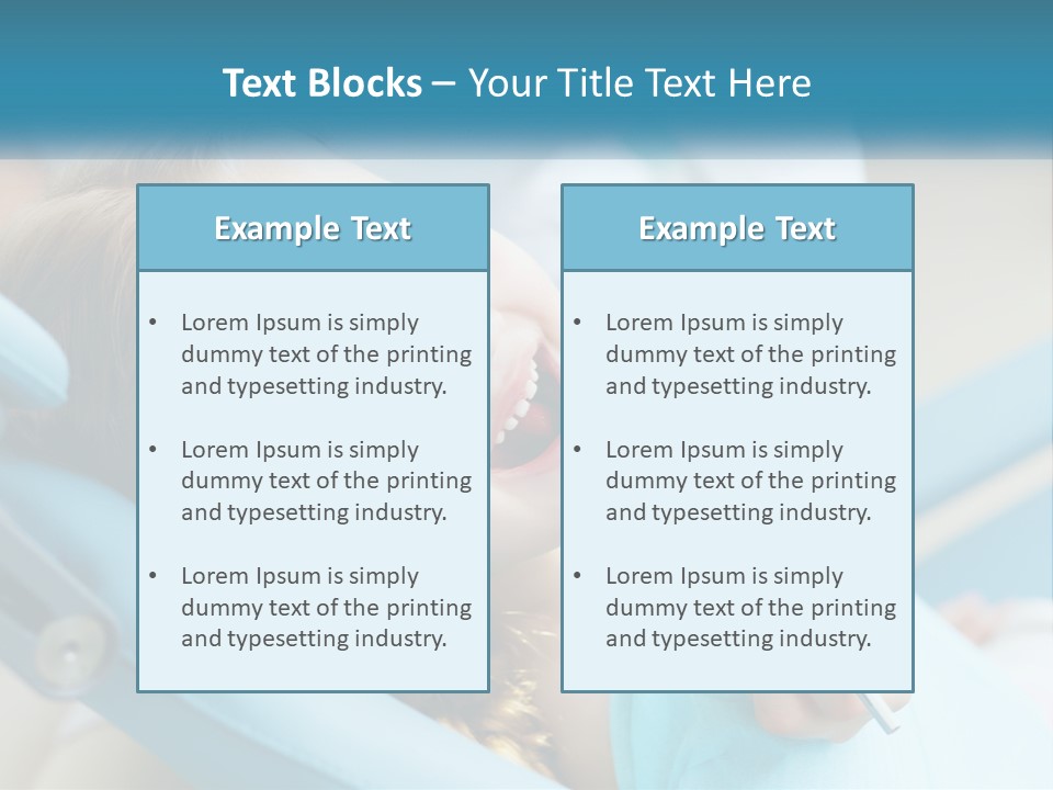 A Little Girl Is Smiling And Having Her Teeth Brushed PowerPoint Template