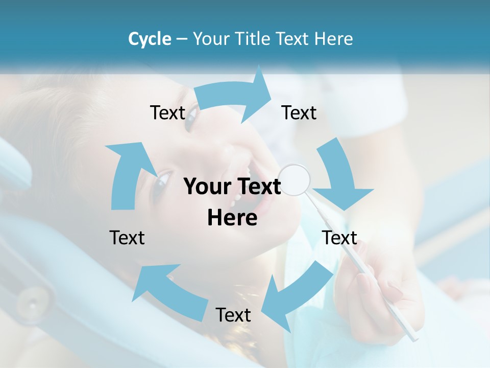 A Little Girl Is Smiling And Having Her Teeth Brushed PowerPoint Template