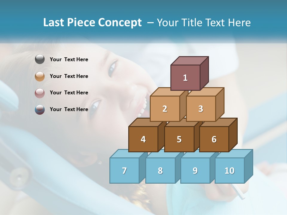 A Little Girl Is Smiling And Having Her Teeth Brushed PowerPoint Template