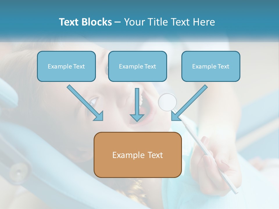 A Little Girl Is Smiling And Having Her Teeth Brushed PowerPoint Template