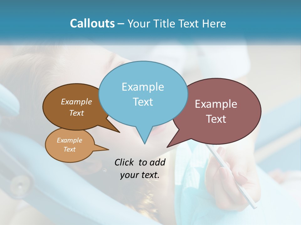 A Little Girl Is Smiling And Having Her Teeth Brushed PowerPoint Template