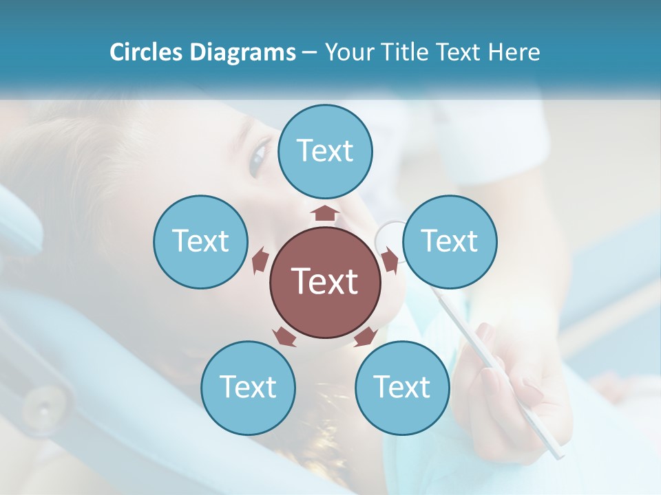 A Little Girl Is Smiling And Having Her Teeth Brushed PowerPoint Template