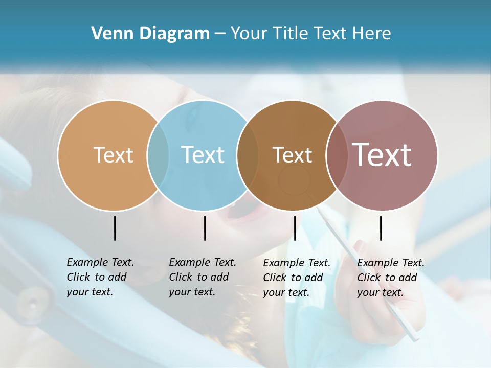 A Little Girl Is Smiling And Having Her Teeth Brushed PowerPoint Template