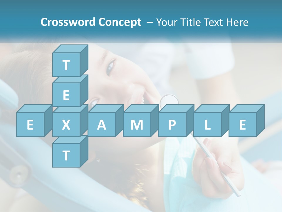 A Little Girl Is Smiling And Having Her Teeth Brushed PowerPoint Template