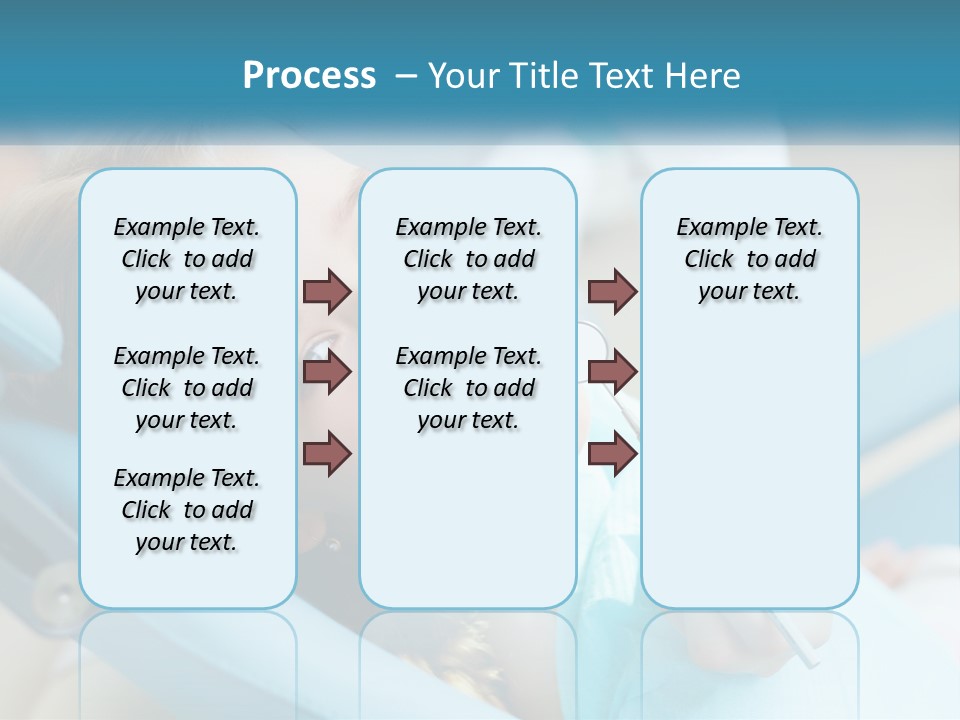 A Little Girl Is Smiling And Having Her Teeth Brushed PowerPoint Template