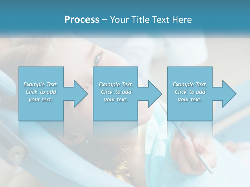 A Little Girl Is Smiling And Having Her Teeth Brushed PowerPoint Template