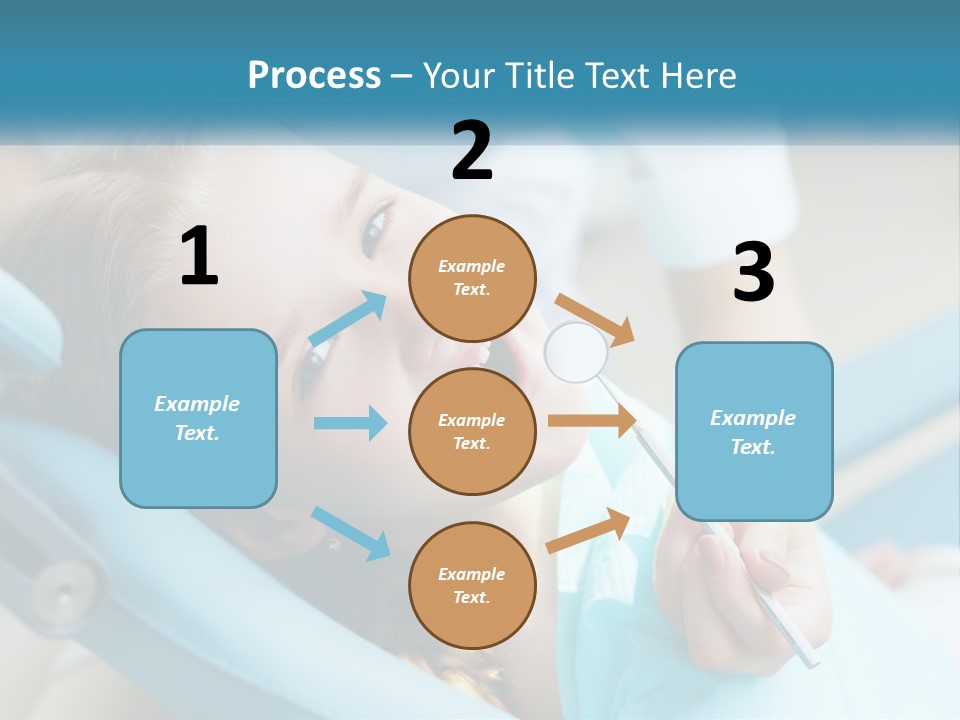 A Little Girl Is Smiling And Having Her Teeth Brushed PowerPoint Template