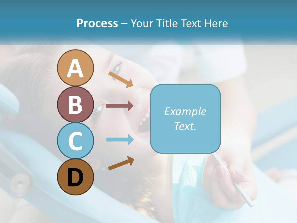 A Little Girl Is Smiling And Having Her Teeth Brushed PowerPoint Template