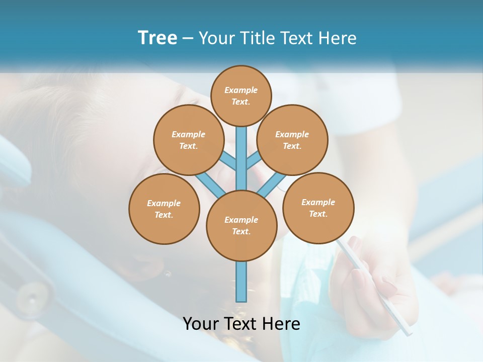 A Little Girl Is Smiling And Having Her Teeth Brushed PowerPoint Template