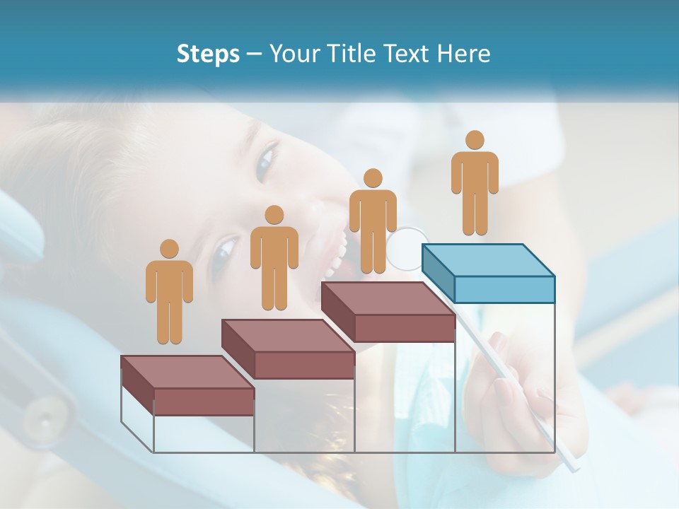 A Little Girl Is Smiling And Having Her Teeth Brushed PowerPoint Template