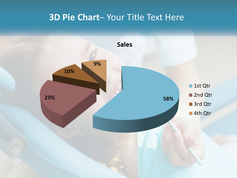 A Little Girl Is Smiling And Having Her Teeth Brushed PowerPoint Template