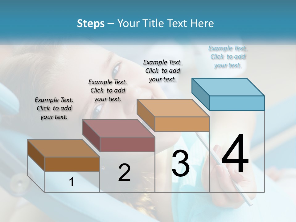 A Little Girl Is Smiling And Having Her Teeth Brushed PowerPoint Template