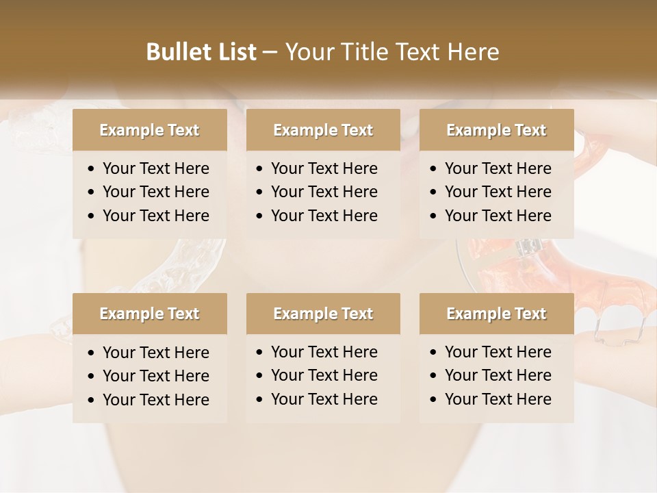 A Woman Holding A Toothbrush And A Fake Tooth PowerPoint Template