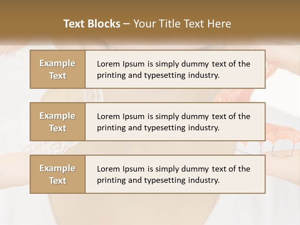 A Woman Holding A Toothbrush And A Fake Tooth PowerPoint Template
