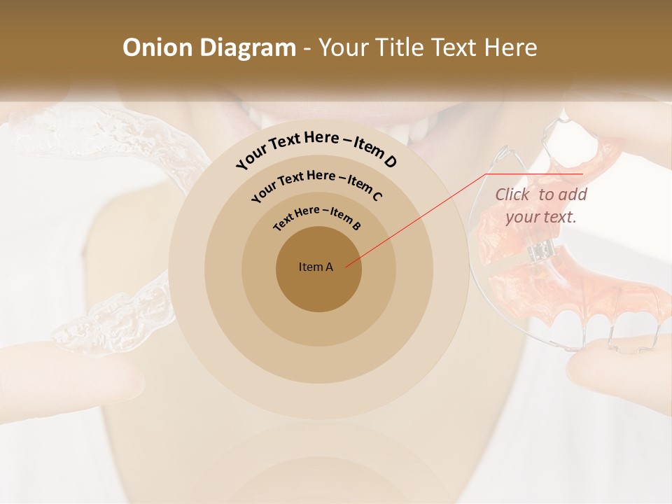 A Woman Holding A Toothbrush And A Fake Tooth PowerPoint Template