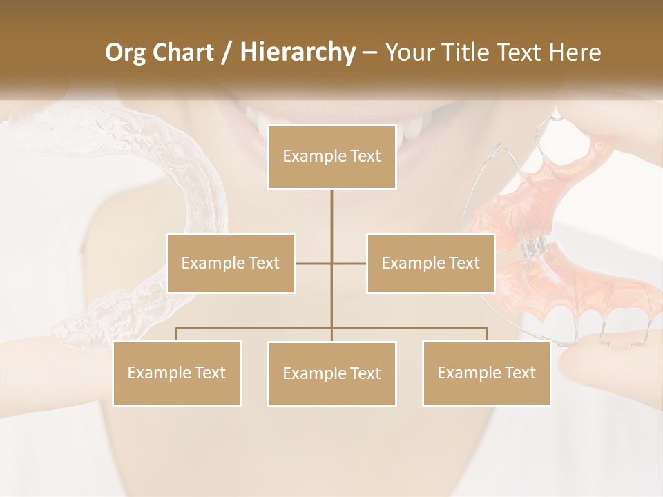 A Woman Holding A Toothbrush And A Fake Tooth PowerPoint Template