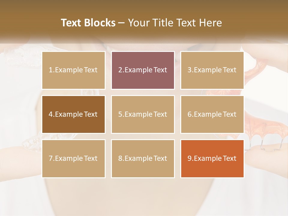 A Woman Holding A Toothbrush And A Fake Tooth PowerPoint Template