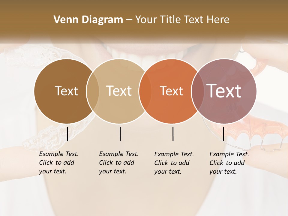 A Woman Holding A Toothbrush And A Fake Tooth PowerPoint Template