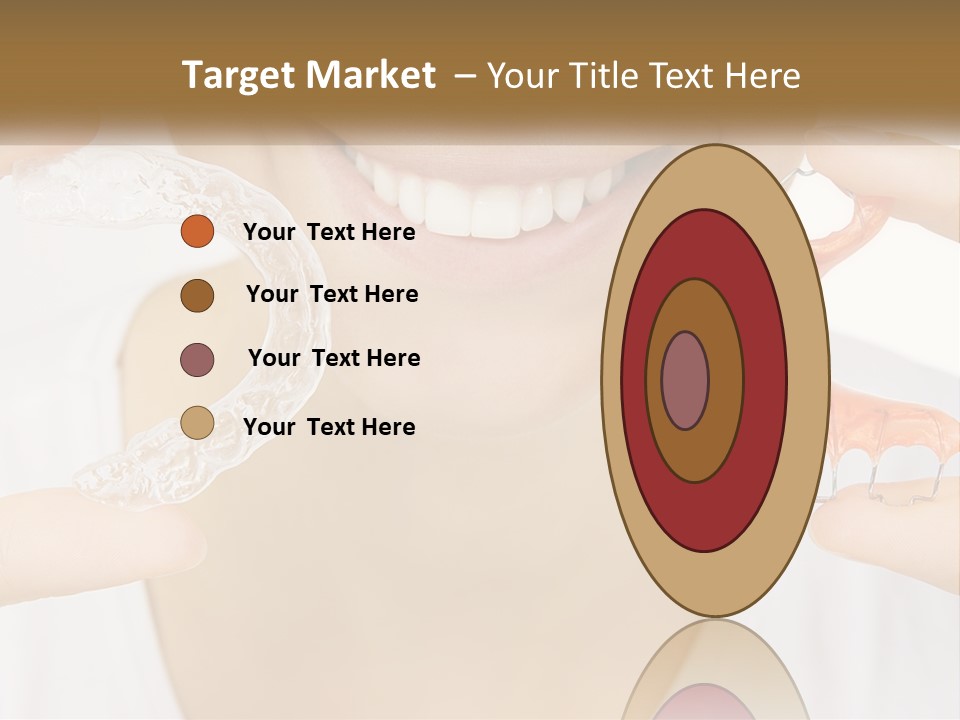 A Woman Holding A Toothbrush And A Fake Tooth PowerPoint Template