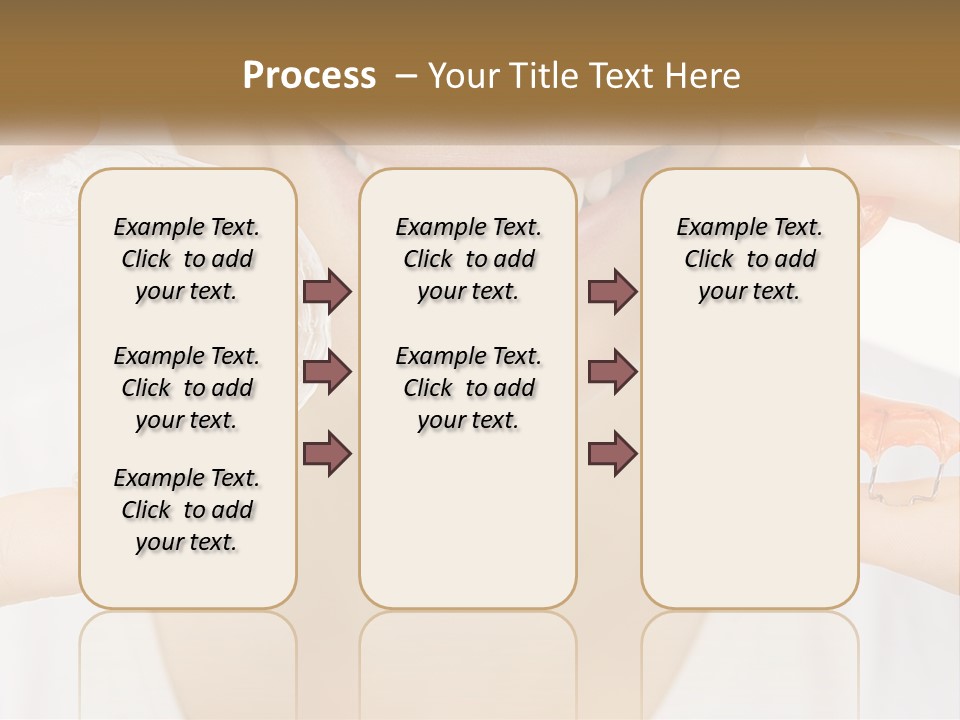 A Woman Holding A Toothbrush And A Fake Tooth PowerPoint Template
