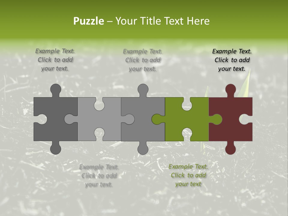 A Green Plant Is Growing Out Of The Ground PowerPoint Template