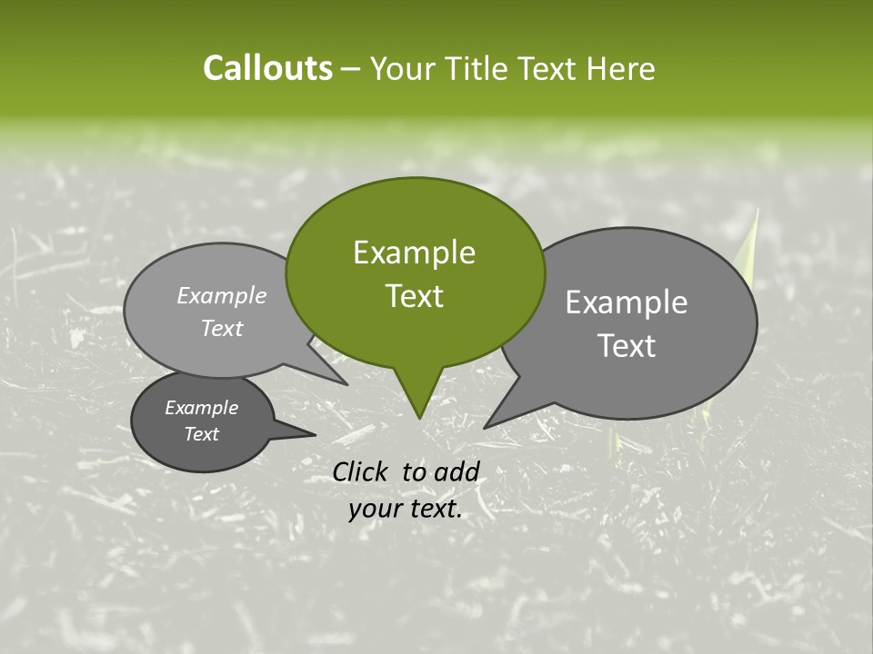 A Green Plant Is Growing Out Of The Ground PowerPoint Template