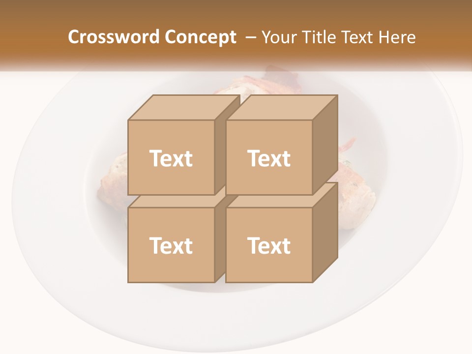 A Plate Of Food With Chicken And Mushrooms On It PowerPoint Template
