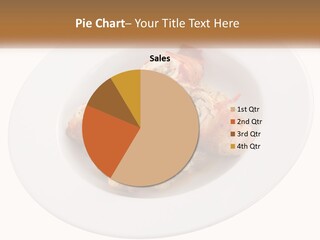 A Plate Of Food With Chicken And Mushrooms On It PowerPoint Template