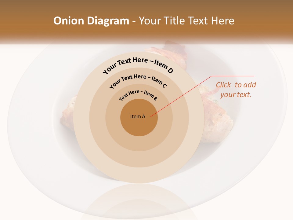 A Plate Of Food With Chicken And Mushrooms On It PowerPoint Template