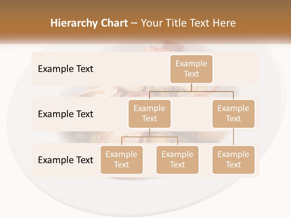 A Plate Of Food With Chicken And Mushrooms On It PowerPoint Template