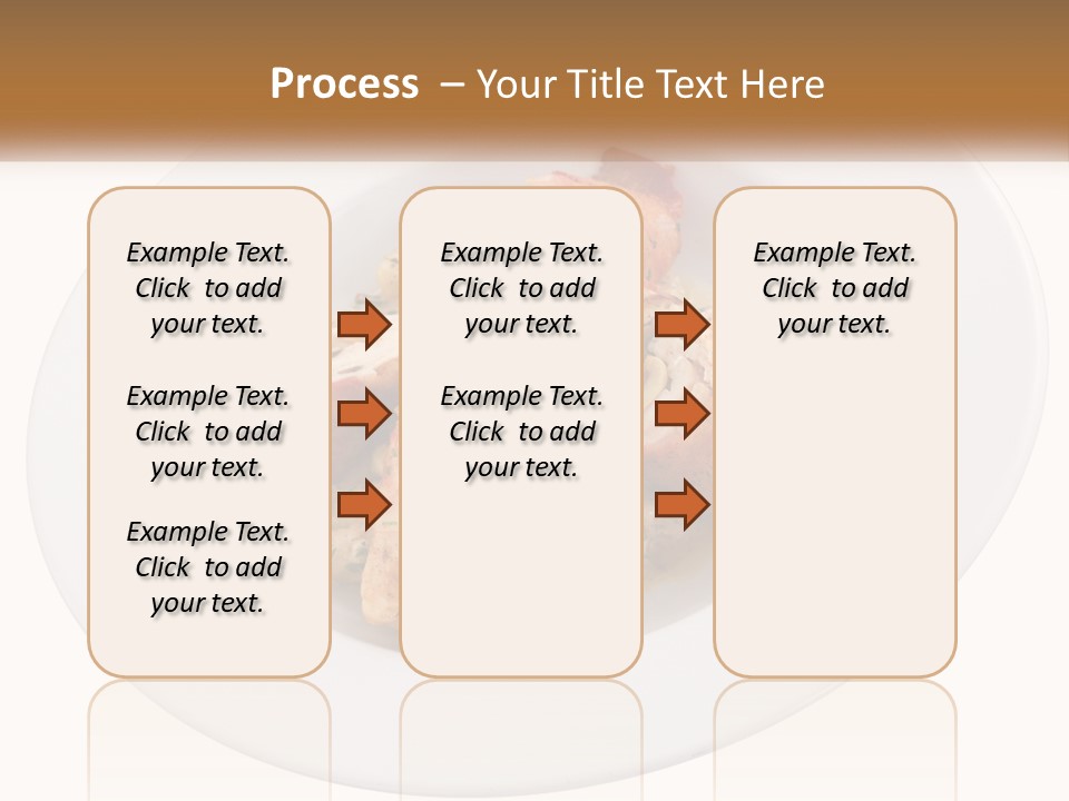 A Plate Of Food With Chicken And Mushrooms On It PowerPoint Template