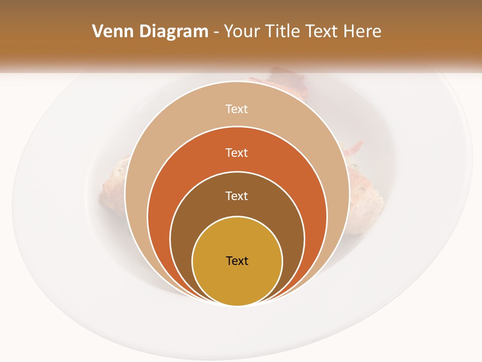 A Plate Of Food With Chicken And Mushrooms On It PowerPoint Template