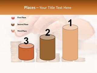 A Person Placing A Coin On Top Of A Stack Of Coins PowerPoint Template