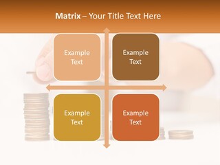 A Person Placing A Coin On Top Of A Stack Of Coins PowerPoint Template
