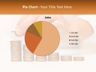 A Person Placing A Coin On Top Of A Stack Of Coins PowerPoint Template