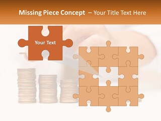 A Person Placing A Coin On Top Of A Stack Of Coins PowerPoint Template