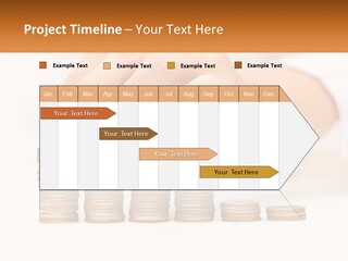 A Person Placing A Coin On Top Of A Stack Of Coins PowerPoint Template