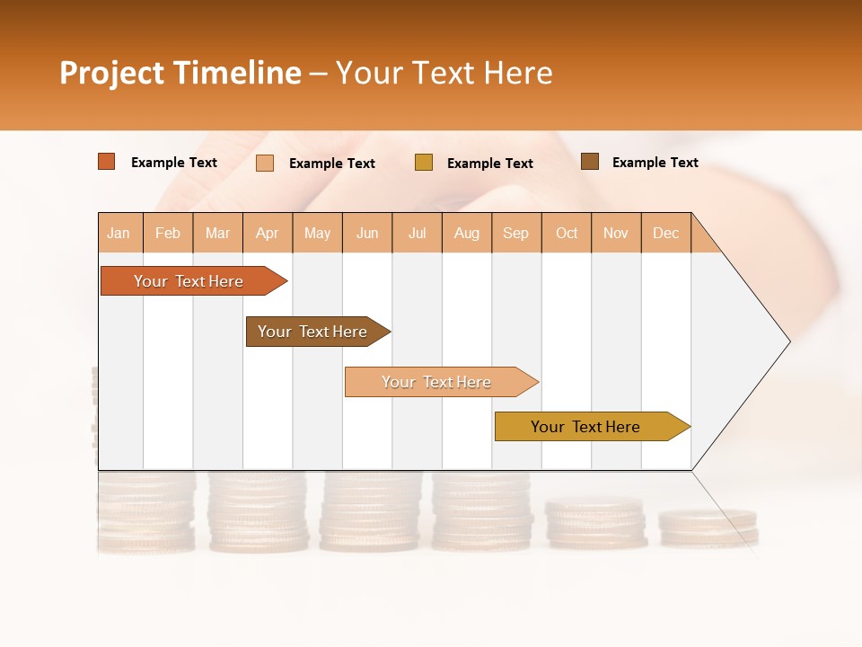 A Person Placing A Coin On Top Of A Stack Of Coins PowerPoint Template