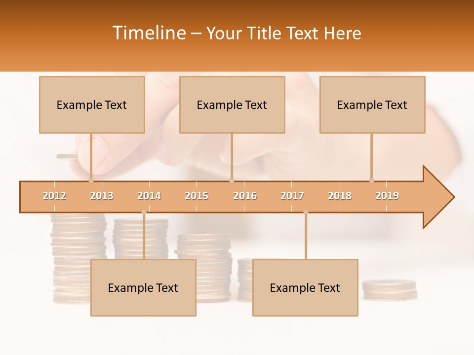 A Person Placing A Coin On Top Of A Stack Of Coins PowerPoint Template