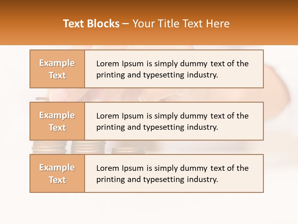 A Person Placing A Coin On Top Of A Stack Of Coins PowerPoint Template