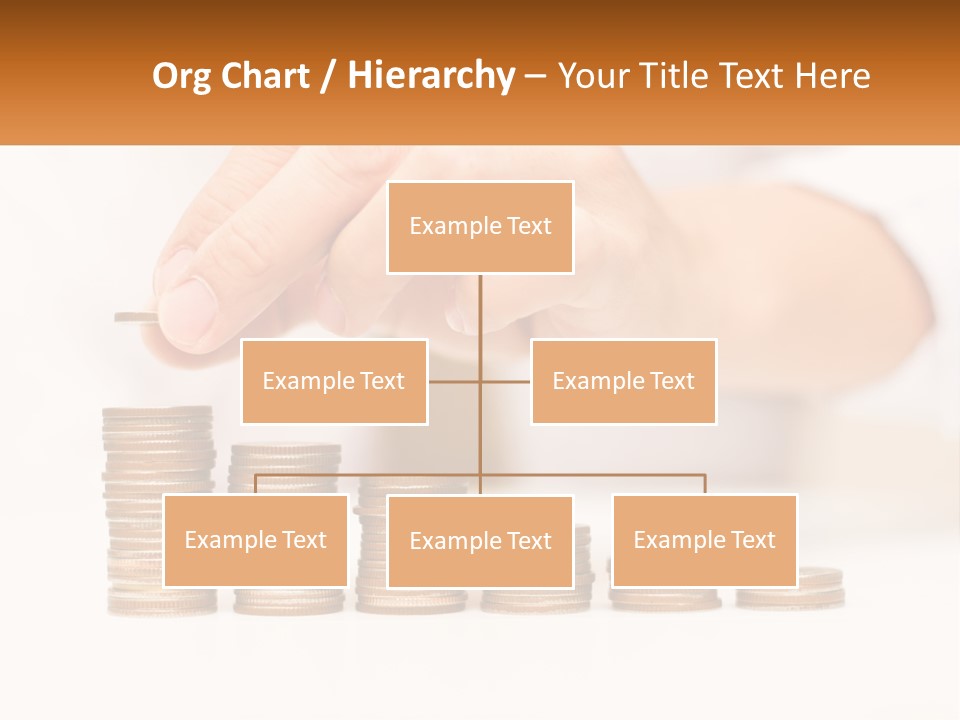 A Person Placing A Coin On Top Of A Stack Of Coins PowerPoint Template