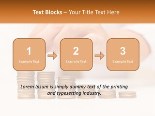 A Person Placing A Coin On Top Of A Stack Of Coins PowerPoint Template