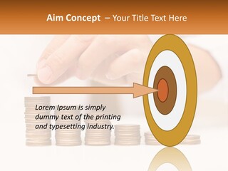 A Person Placing A Coin On Top Of A Stack Of Coins PowerPoint Template