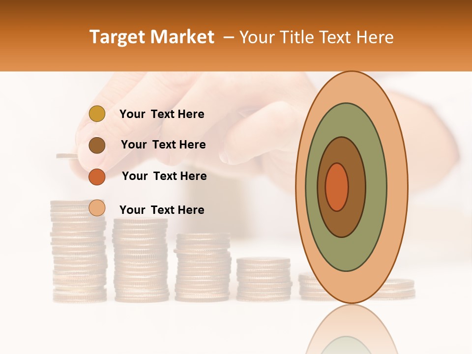 A Person Placing A Coin On Top Of A Stack Of Coins PowerPoint Template