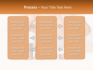 A Person Placing A Coin On Top Of A Stack Of Coins PowerPoint Template
