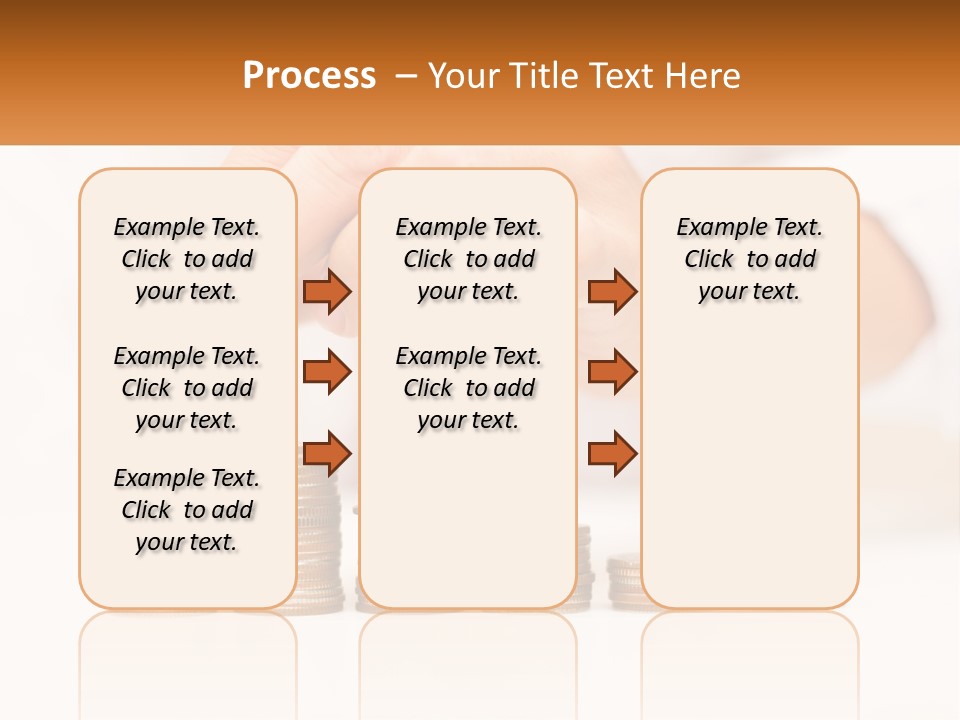 A Person Placing A Coin On Top Of A Stack Of Coins PowerPoint Template
