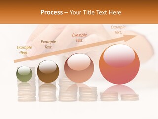 A Person Placing A Coin On Top Of A Stack Of Coins PowerPoint Template