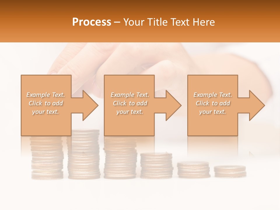 A Person Placing A Coin On Top Of A Stack Of Coins PowerPoint Template