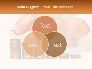 A Person Placing A Coin On Top Of A Stack Of Coins PowerPoint Template