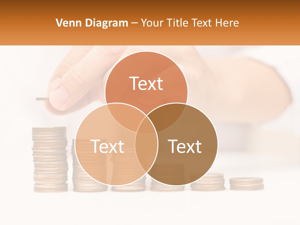 A Person Placing A Coin On Top Of A Stack Of Coins PowerPoint Template